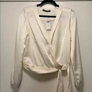 Abercrombie white / cream blouse